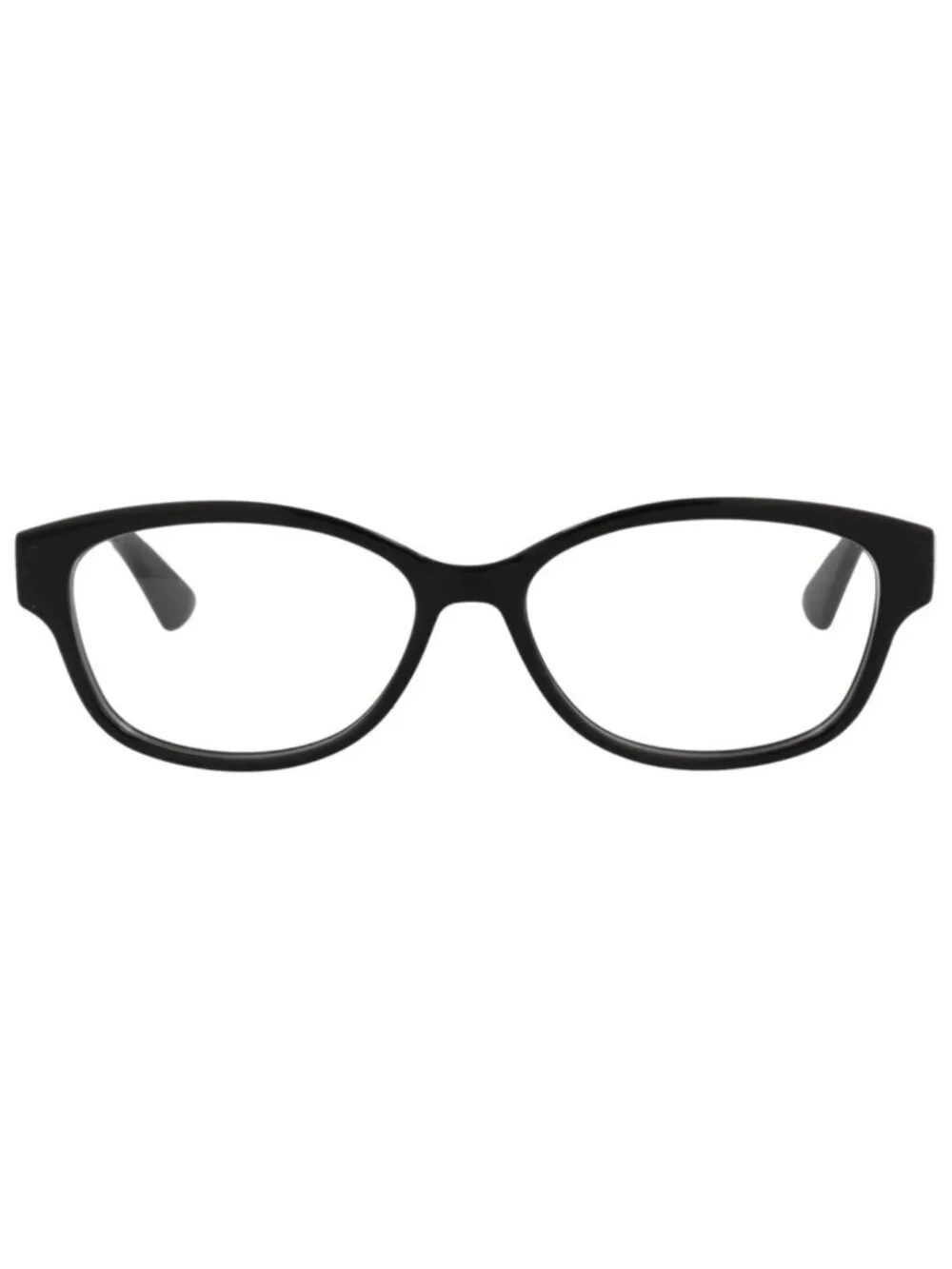 New Gucci Women's Eyeglasses Square Rectangle Injection Frame Black Black